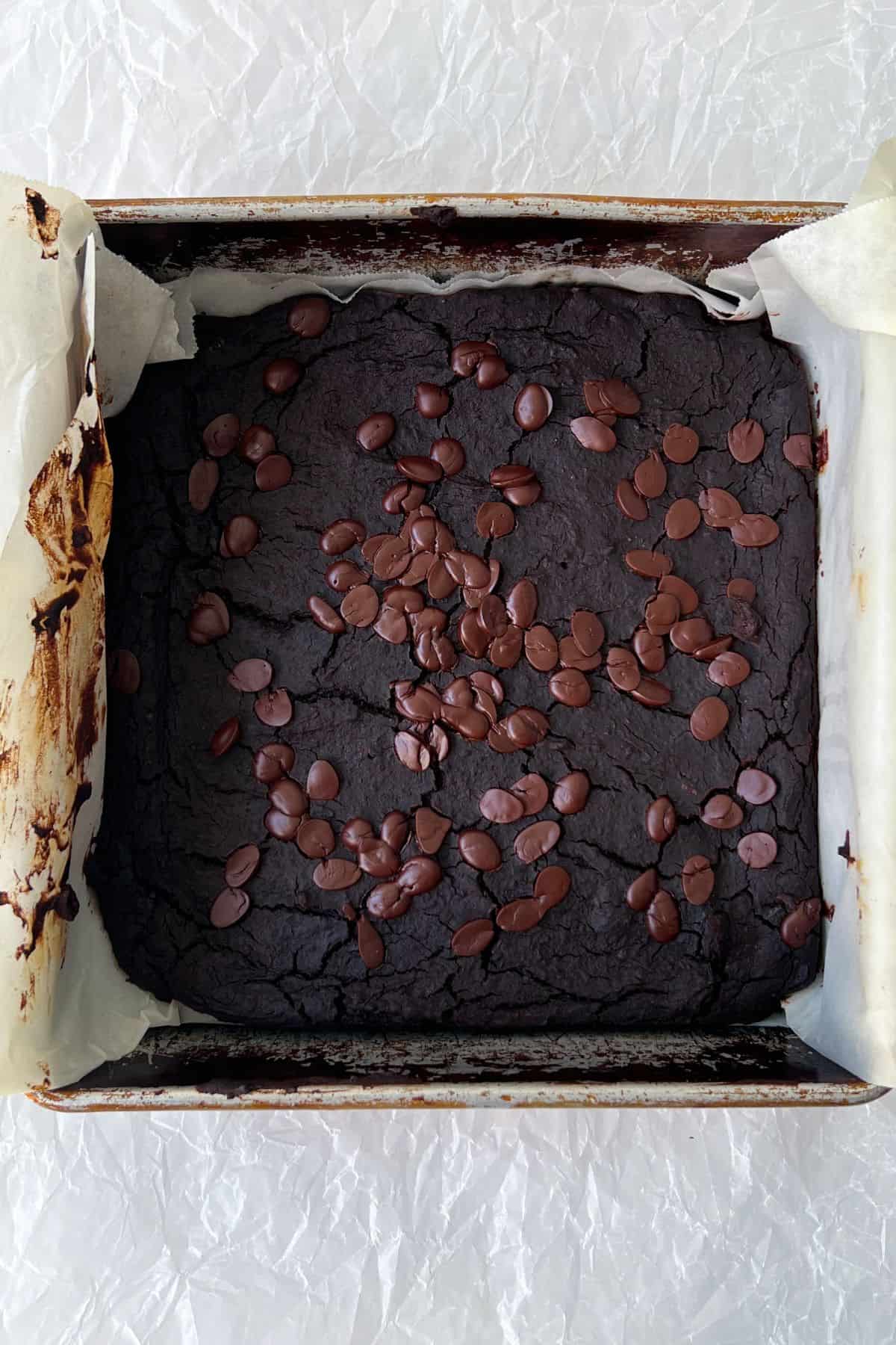brownies in an 8x8 pan