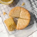 Vegan Olive Oil Cake Sliced and topped with a light glaze.