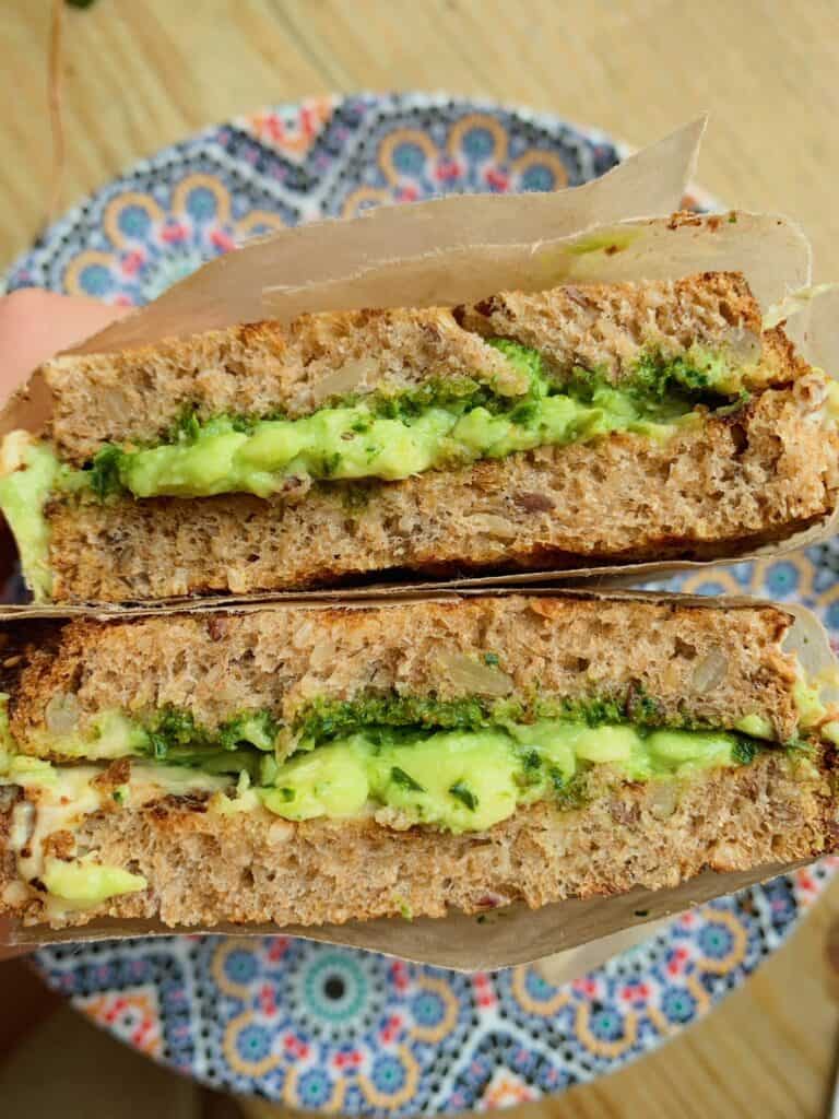 Hummus Avocado Toast - Must Eat Places in New York City