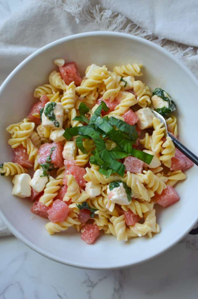 Watermelon Feta Pasta Salad