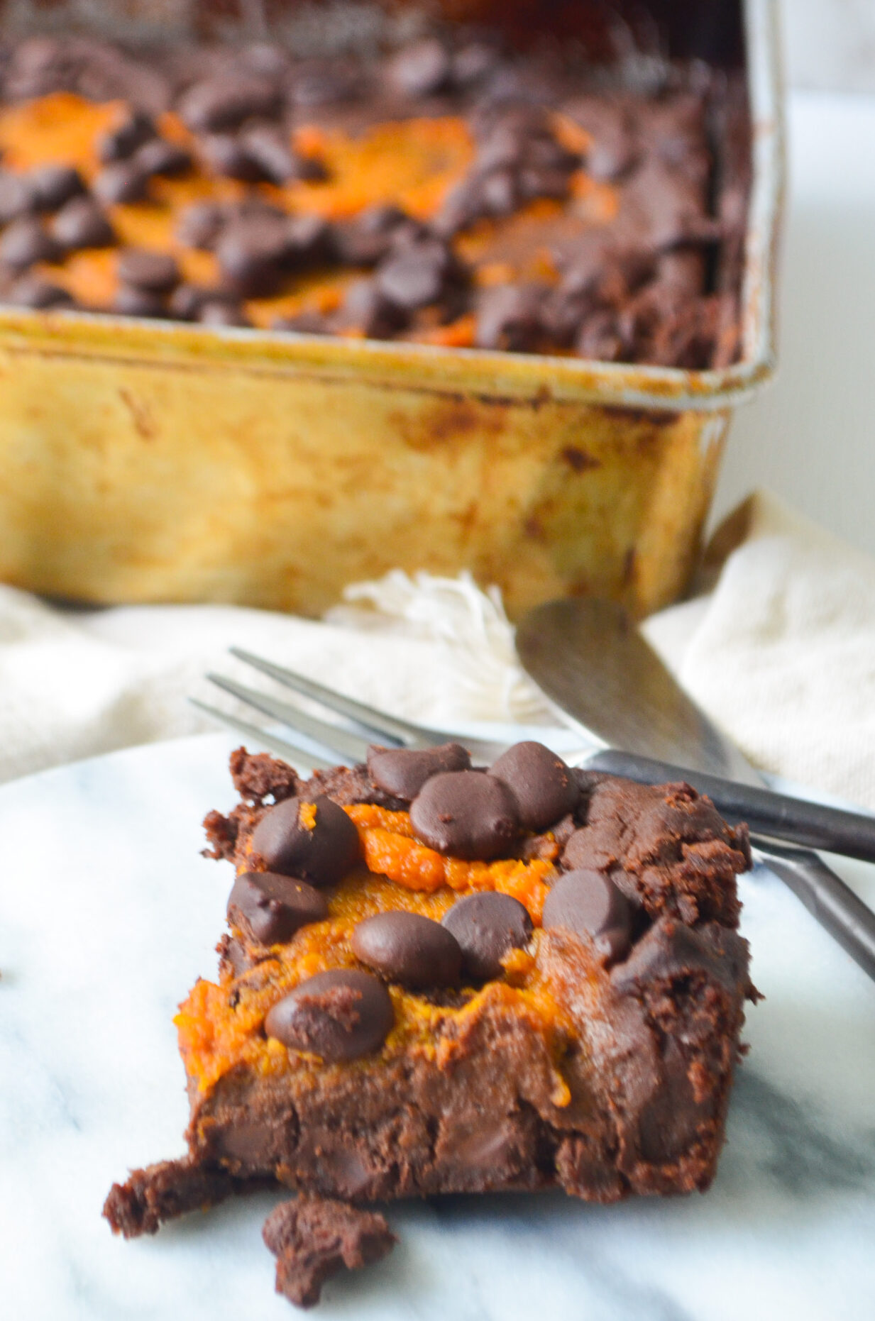 Vegan Pumpkin Brownies