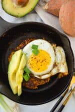 whole30 sweet potato hash - feasty travels