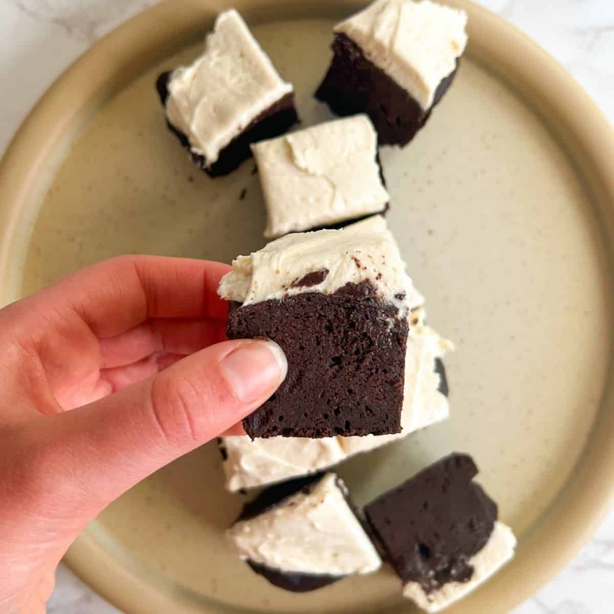 slice of chocolate cake with frosting