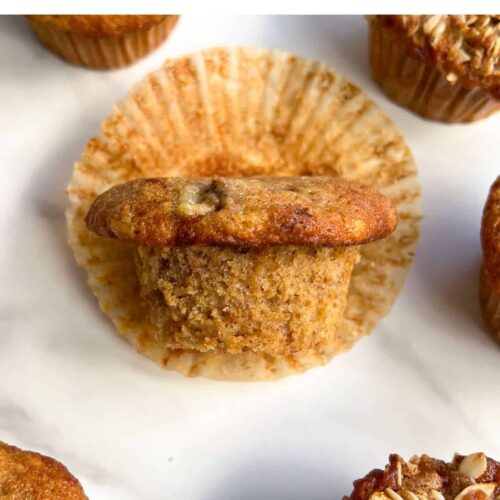 Banana Bread Muffins with Streusel Topping