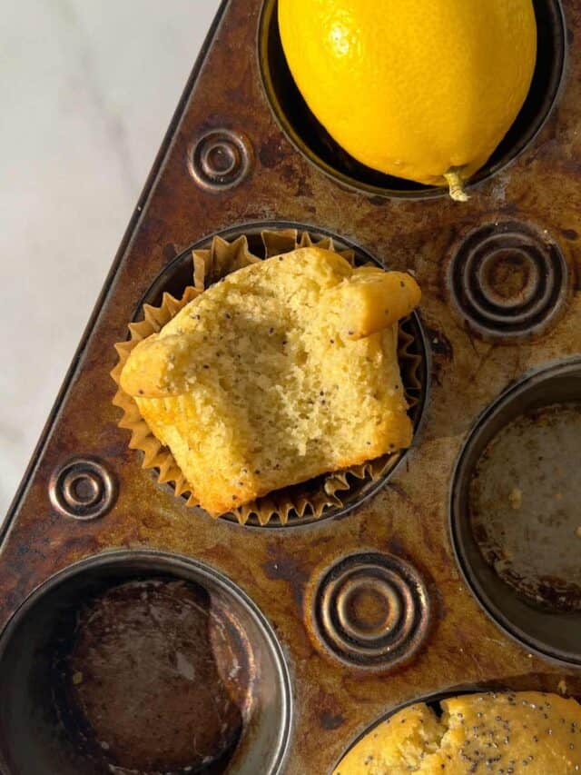 Healthy Lemon Muffins Recipe feasty travels