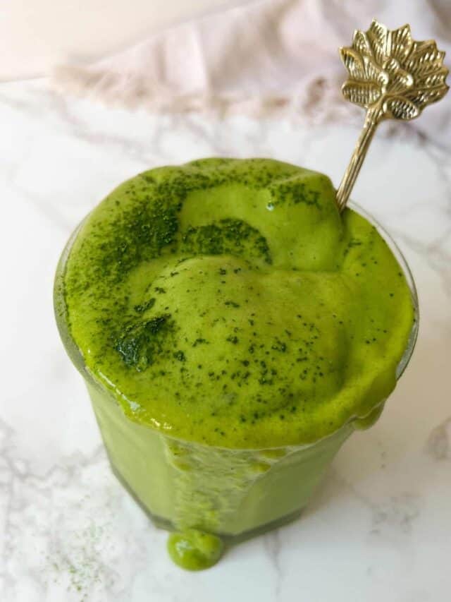 Healthy Banana Matcha Smoothie Feasty Travels