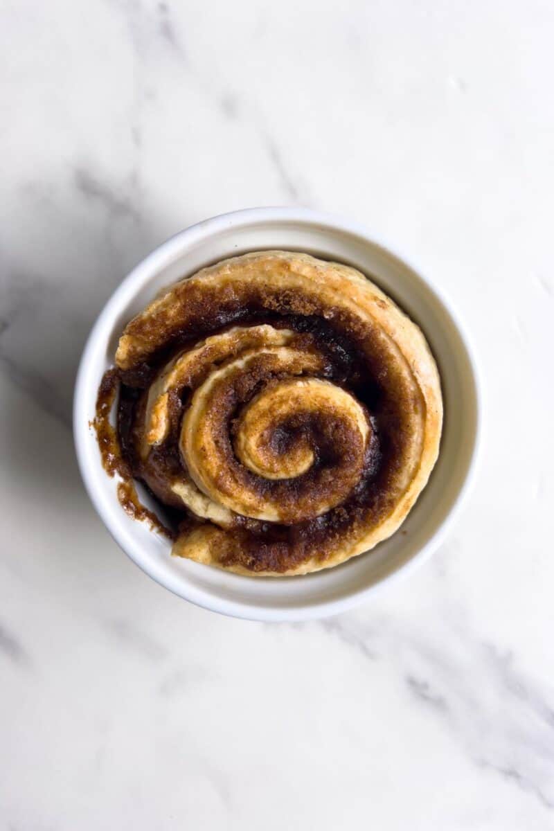 Single Serve Cinnamon Roll Glaze Without Cream Cheese Feasty Travels