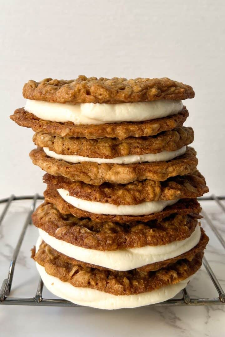Gluten Free Oatmeal Cream Pie Cookies Feasty Travels