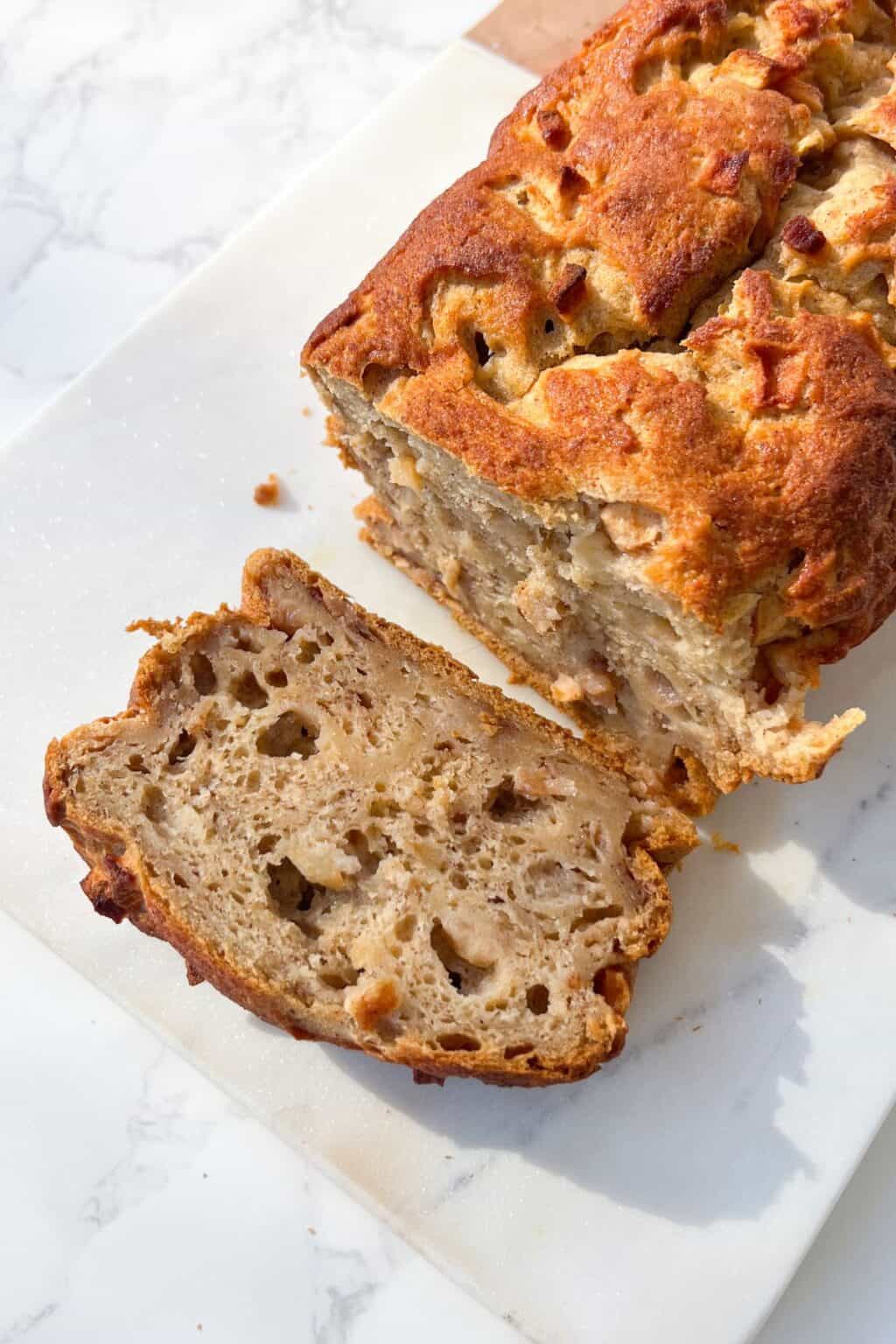 apple cider donut bread - feasty travels