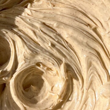 Whipped Honey and Cinnamon Butter in a large mixing bowl.