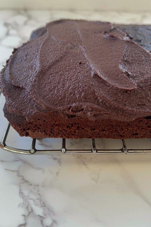 Easy Whipped Chocolate Frosting Recipe - Feasty Travels
