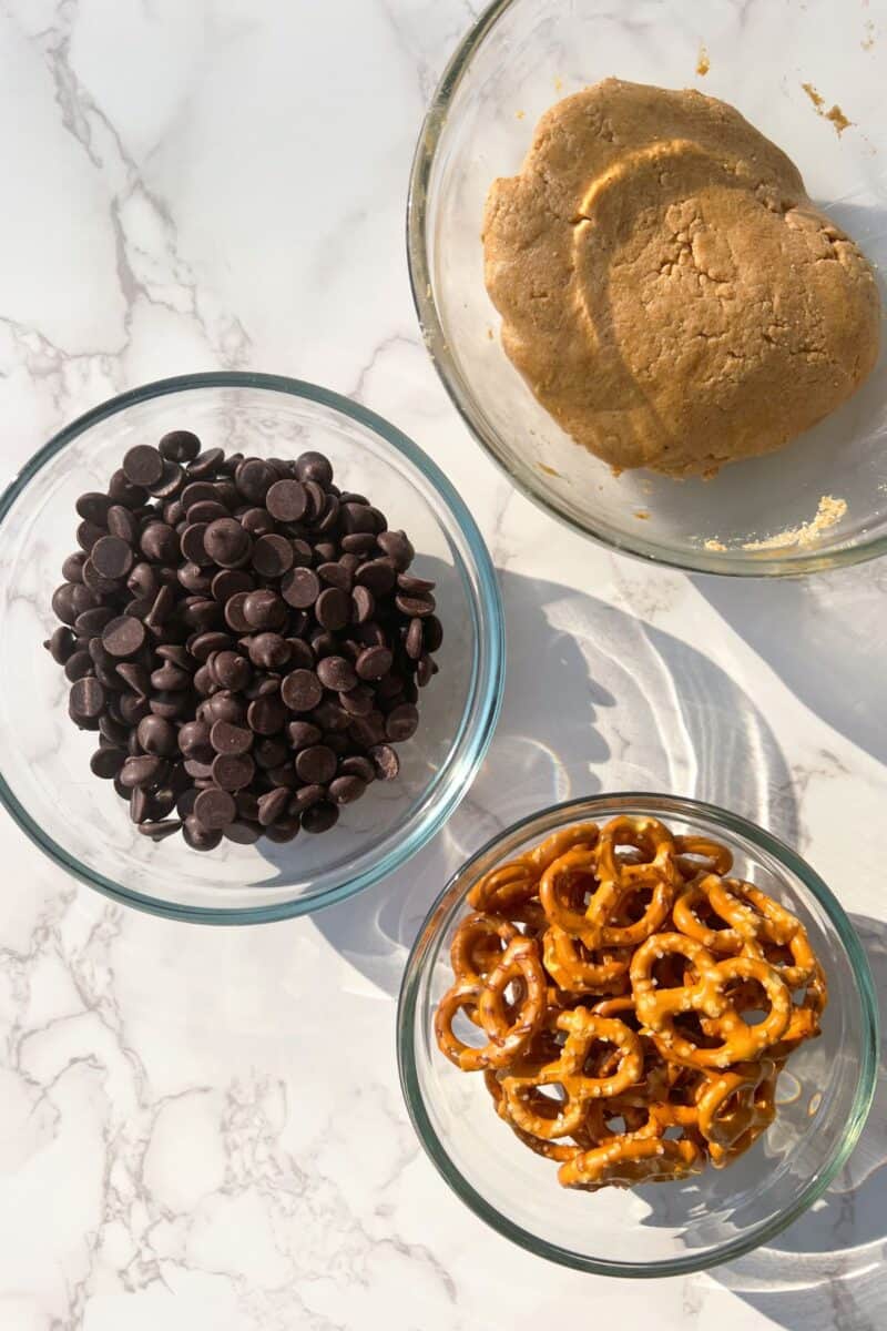 Dark Chocolate Covered Pretzels Stuffed with Peanut Butter Feasty Travels