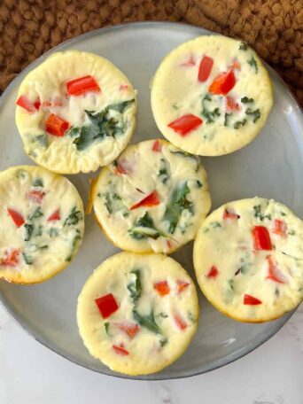 Starbucks Egg White Bites on a serving plate.