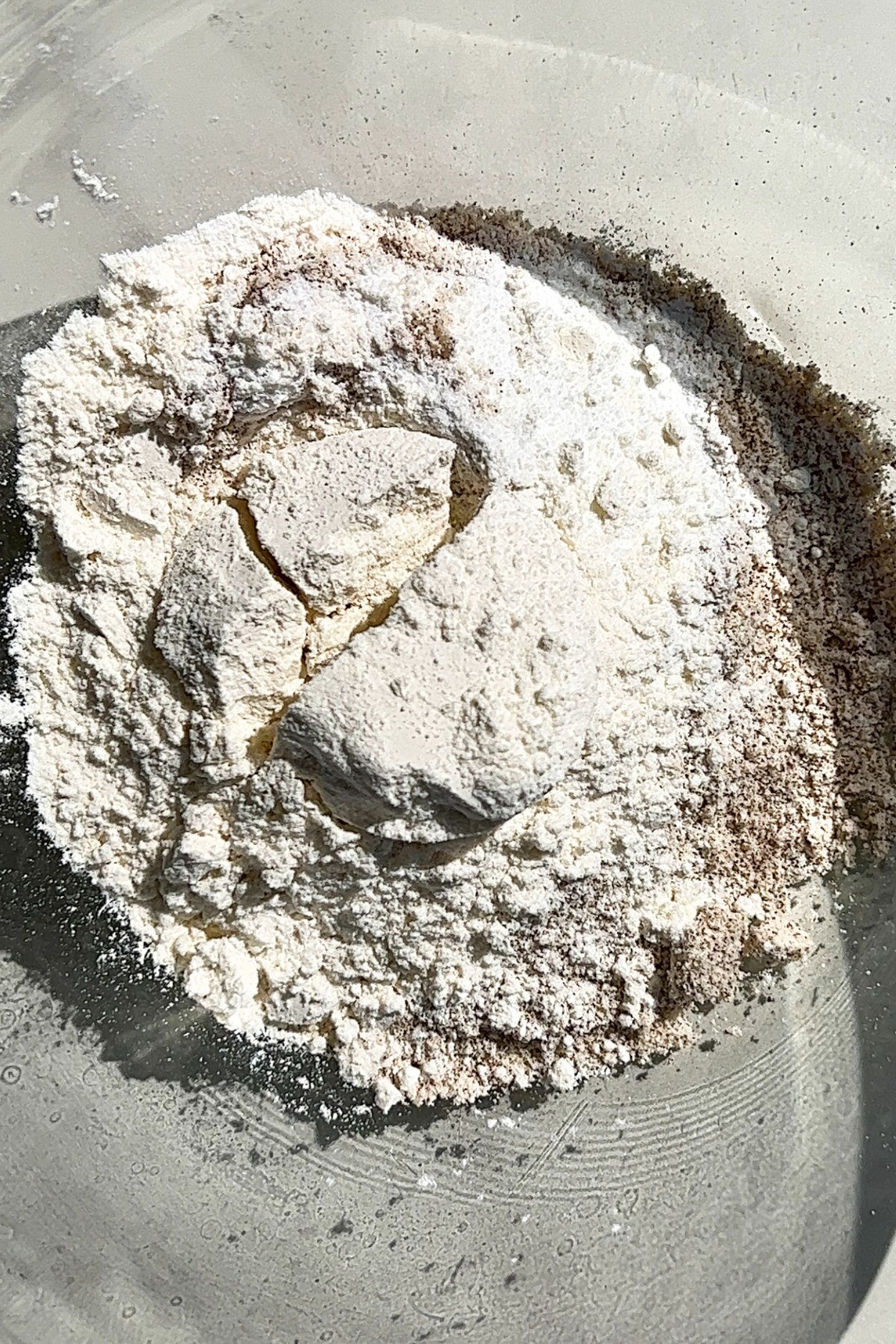 Dry ingredients in a bowl