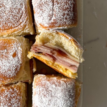 Monte Cristo Slider on its side to shower the layers.