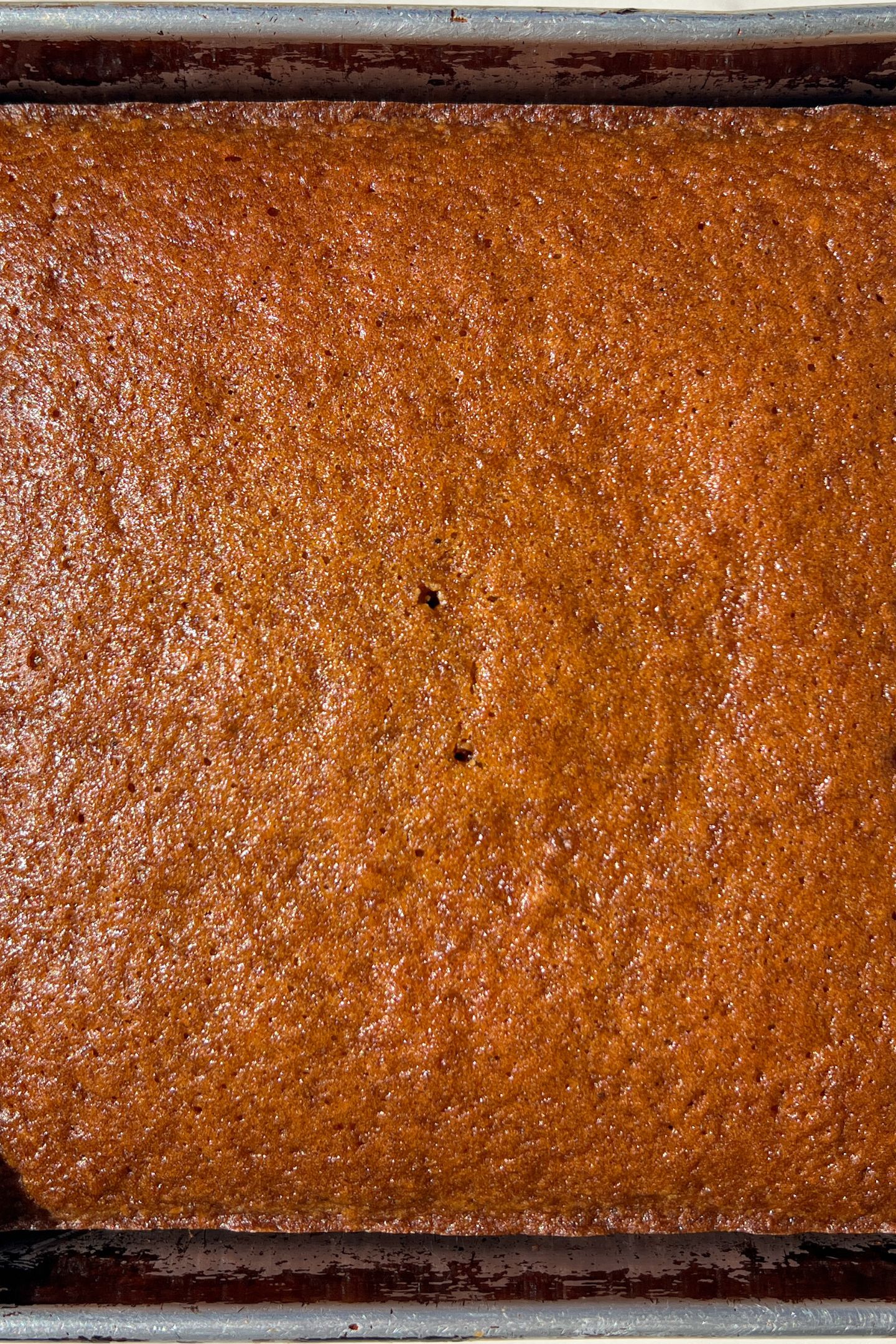 Baked Mini Carrot Cake in the pan.
