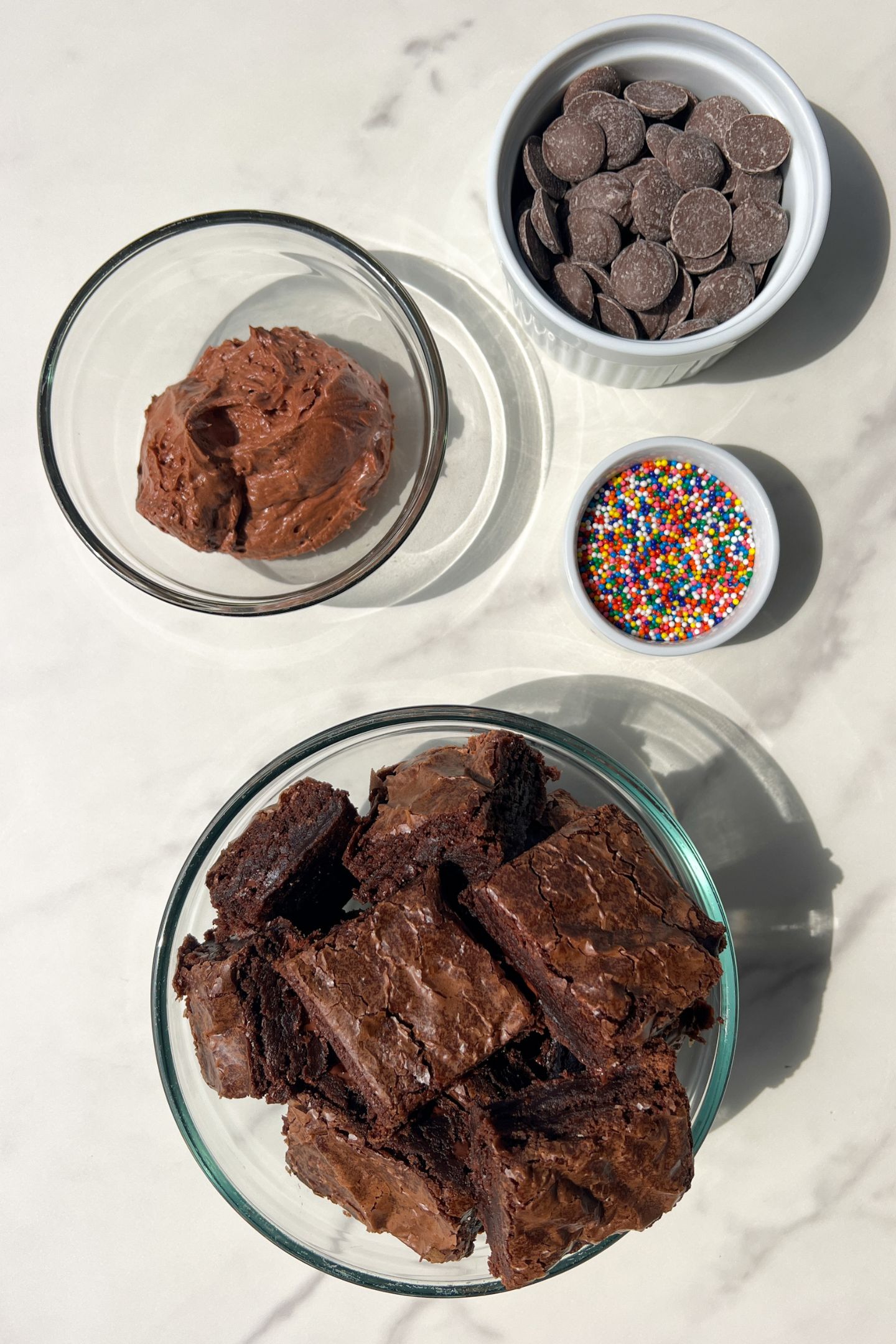 Ingredients to make Brownie Cake Pops.
