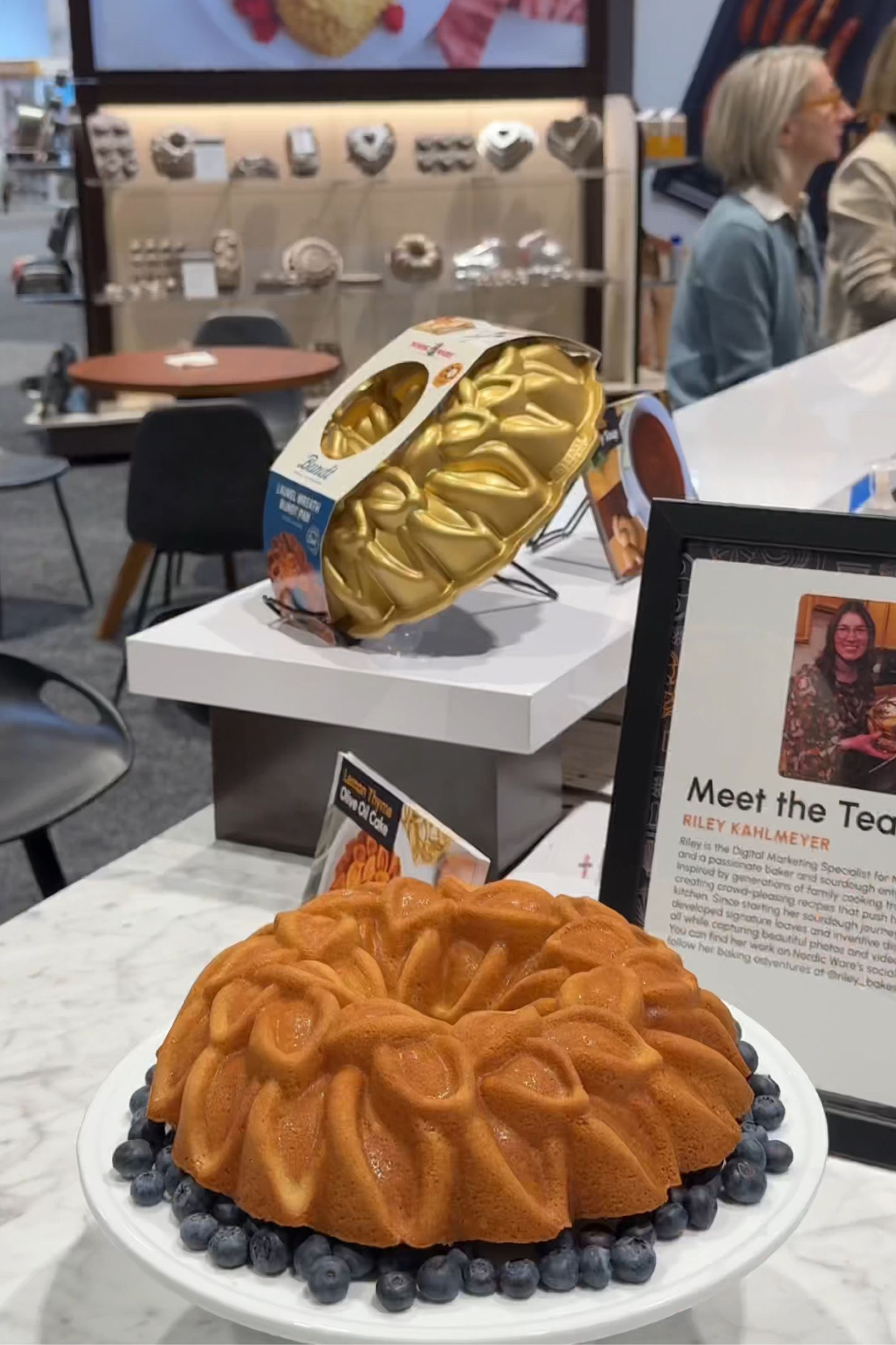 Nordicware bundt pans on display.