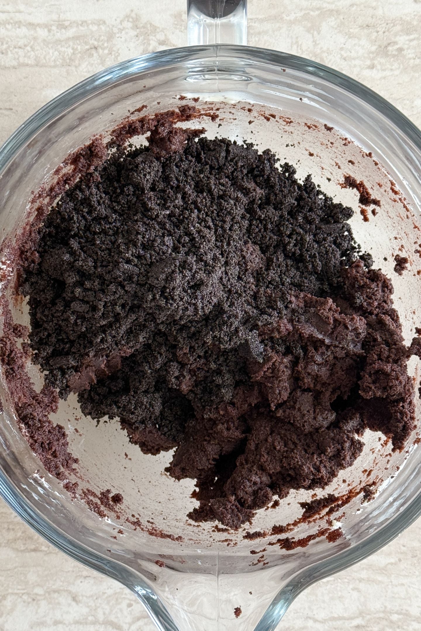 Crushed Oreos added to the bowl.